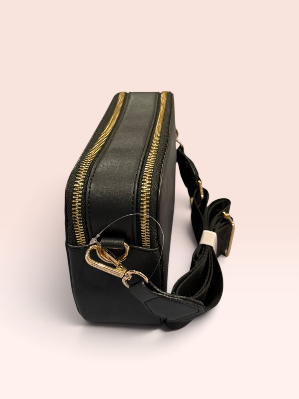 NWT Valentino Orlandi Black Studded Crossbody Bag Style # V-2023S