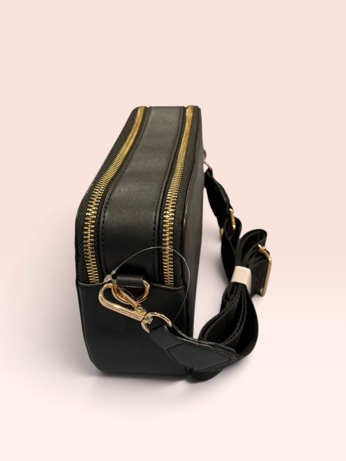 NWT Valentino Orlandi Black Studded Crossbody Bag Style # V-2023S